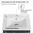 Kaminsky 24" Single Sink Wall Mounted Bathroom Vanity,Floating Vanity with 2 Doors and White Ceramic Sink Top