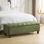 Banc de rangement avec repose-pieds capitonné moderne Drayton-115202494