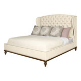 Emma Queen Upholstered Panel Bed