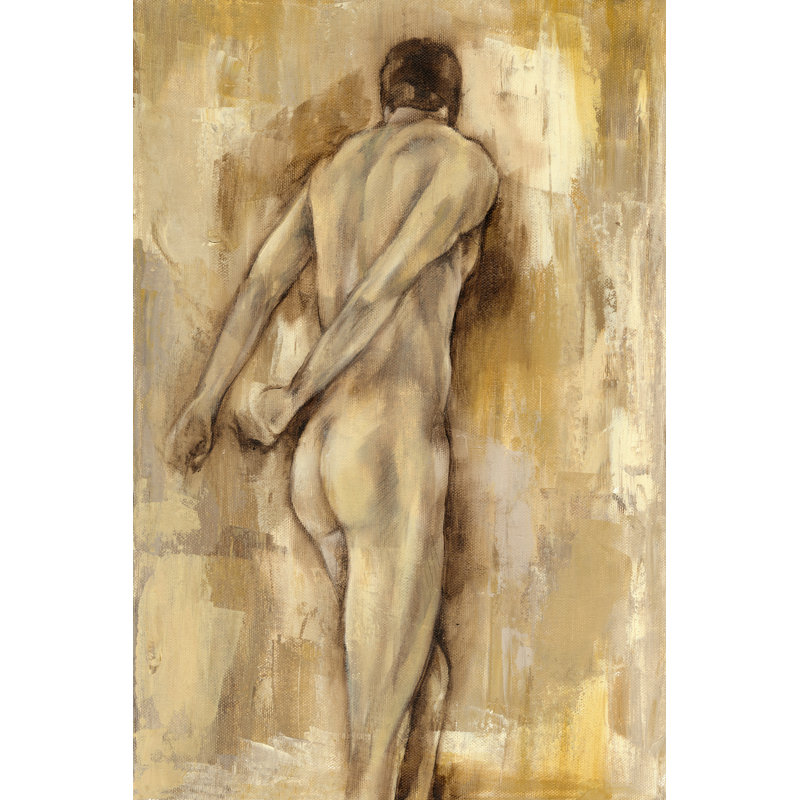 Nude Figure Study IV - Wrapped Canvas Painting, 30cm H x 20cm W x 3.8cm D