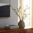 Modern Ceramic and Stoneware Vase with Embossed Geometric Pattern for Sleek Decorative Accent Display-901951437-874152401