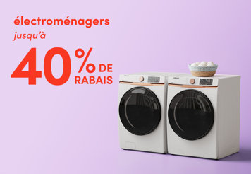 Major appliances up to 40% off.