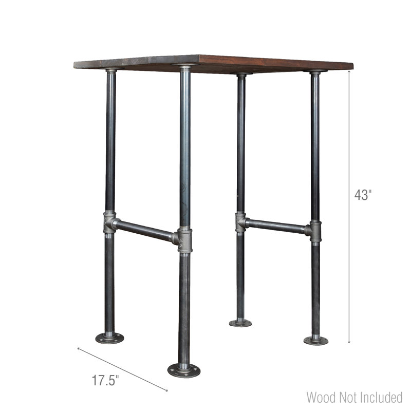 Base de table à hauteur de barre de 43 po