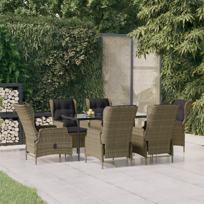 Finnmark Rectangular 6 - Person 63" Long Dining Set with Cushions
