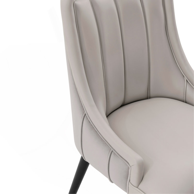 Chaise de salle à manger, Gris clair