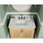 Blunt 36" Single Vanity Cabinet Without Top
