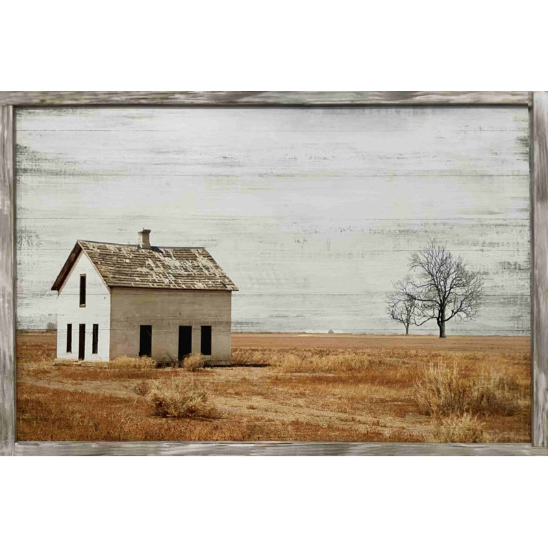 «Single Farmhouse On The Farm», reproduction sur toile, H 24 po x l 36 po x P 1,5 po