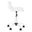 Chaise de bureau pivotante, chaise à hauteur réglable, chaise d'ordinateur à dossier bas avec base en métal-197821453-197821442