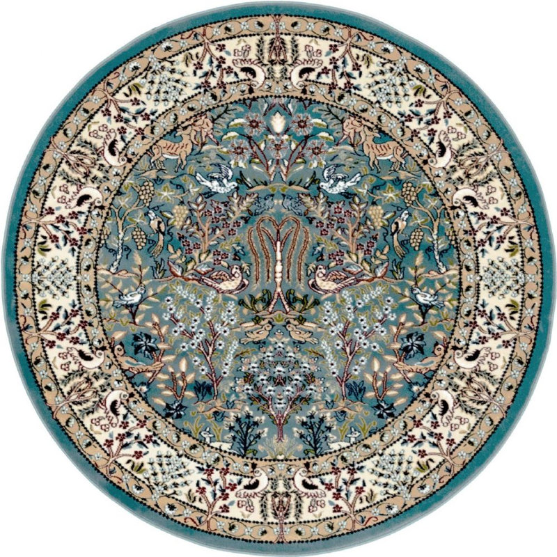Tapis traditionnel Kelayeh couleur azur