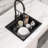 25'' L Single Bowl Quartz Kitchen Sink