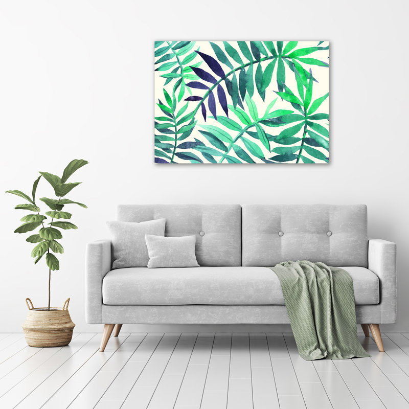 Tropical Leaves - Wrapped Canvas Print