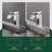 Single Handle Single Hole Waterfall Bathroom Sink Faucet with Deck Plate and Pop-Up Drain Assembly-113300466