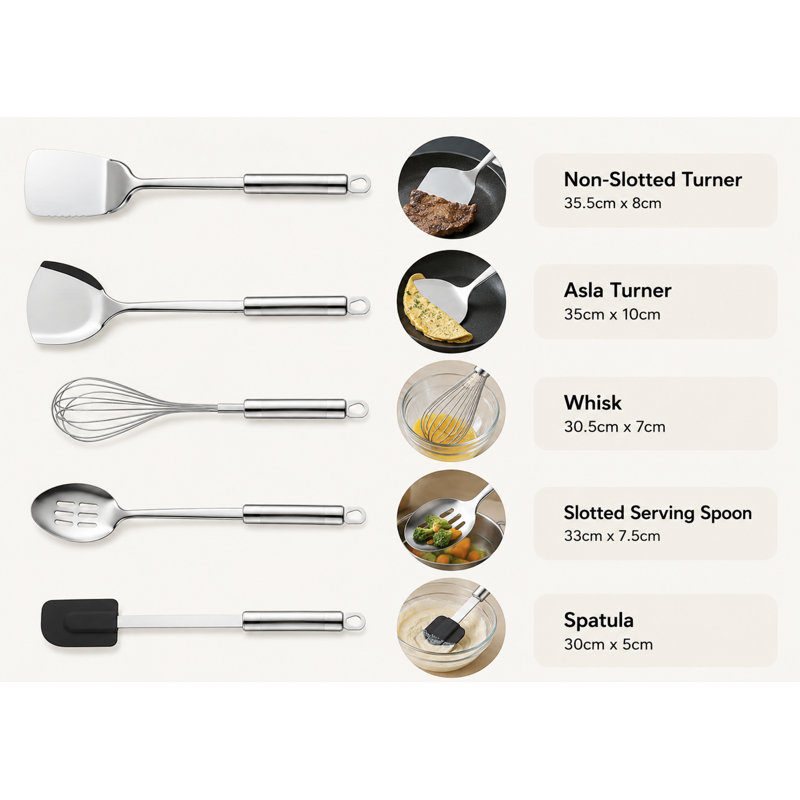 Cooking Utensils Set, 11PCS Stainless Steel