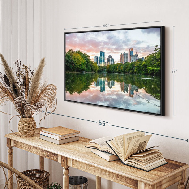 Midtown Atlanta Park Canvas Print, 27" H x 40" W