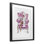 «Trendy Femelle in Pink Chair», reproduction encadrée sous verre, conception de Ziwei Li