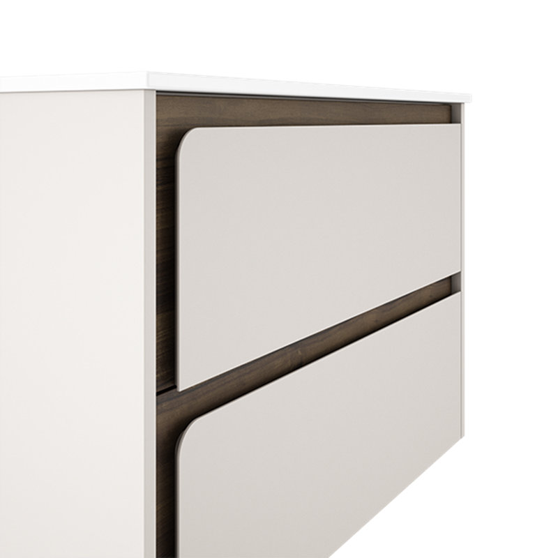Base de meuble-lavabo simple Cordoba 40 seulement, Coton / bois