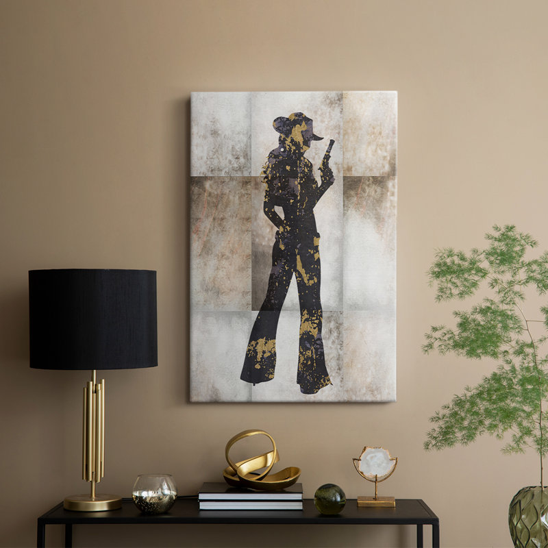 Cow-Girl I - galerie Cavas, H 18 po x l 12 po