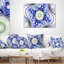 Motif bleu sur blanc avec cercles - imprimé abstrait-30617572-30617576