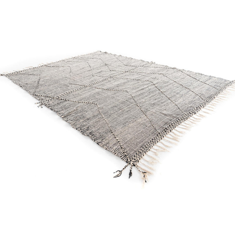 Tapis noir et blanc Julian