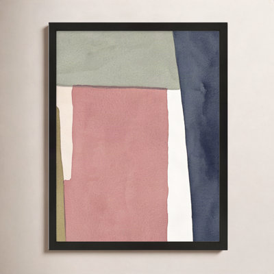 Warm Pink And Indigo by Julia Balfour