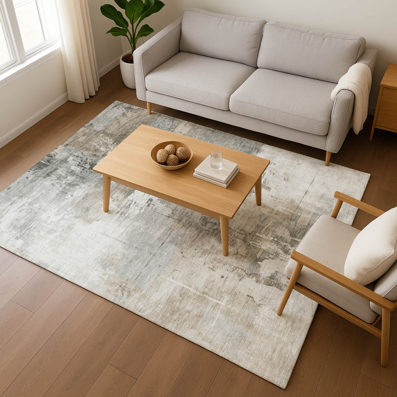 Premium Machine Washable Garett AMF1671 Abstract Rug, Rectangle 9' x 12'