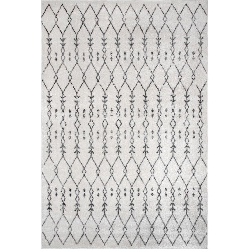 Tapis blanc cassé Sherry Southwestern, Rectangle 8 pi x 10 pi