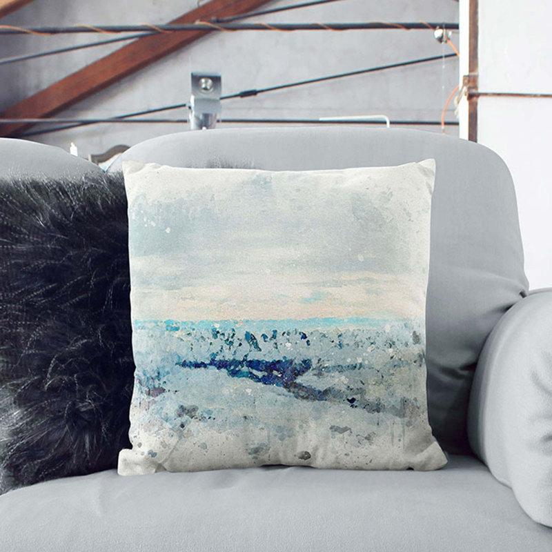 Square Cushion, Black, 55cm H x 55cm W x 20cm D