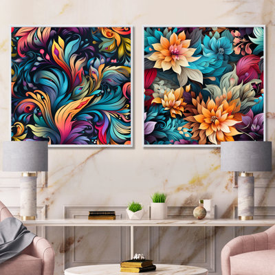 Mayotte - Ensemble de 2 reproductions d'art sur toile