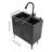 Laundry Sink With Pull-Out Faucet And Cabinet-124467821