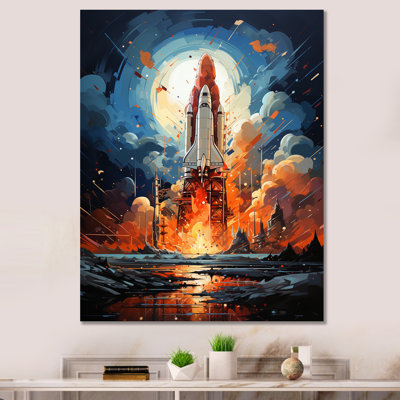 " Expressionist Space Shuttle Burst IV "
