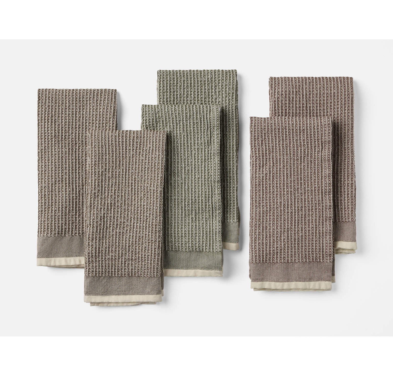 Organic Waffle Waffle Tea Towel Kitchen Towel, Harvest