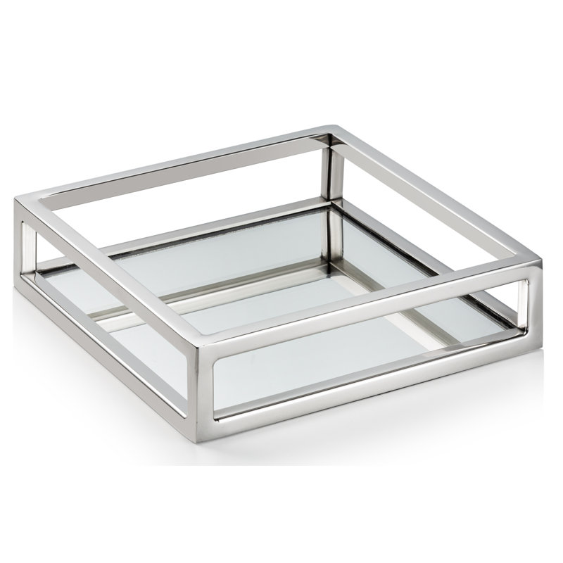 Porte-serviette miroir, Argent