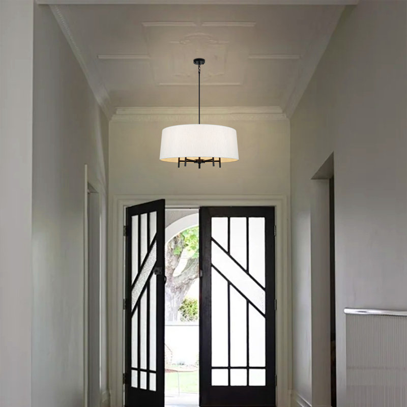 5-Light Drum Chandelier Dining Room Chandelier Dining Room Light
