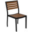 Table de patio en faux teck Abi-Louise, 2 chaises et parasol 9 pi avec base-1855637242
