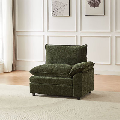 Chenille Upholstered Sofa Armrest: Ergonomic Design, Stylish & Easy To Install by Ebern Designs