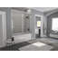Newport Series Framed 48'' - 48'' W x 58'' H Sliding Framed Tub Door with Glass-17920943-17920945