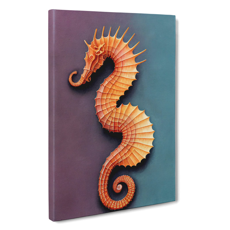 Beautiful Seahorse - Wrapped Canvas, 50cm H x 35cm W x 3cm D