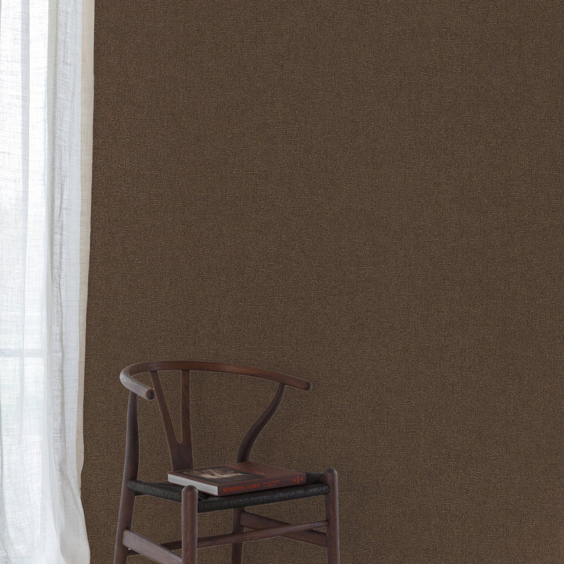 Surfaces Collection Natural Texture Wallpaper Roll, Dark Brown