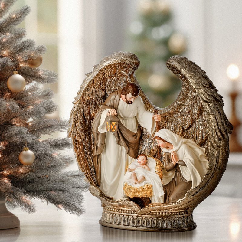 Sainte famille 12 po en ailes d'ange