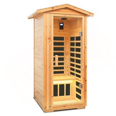 Sauna d'extérieur infrarouge lointain à une personne