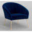 Fauteuil demi-tonneau en velours 31 po Lucent-1784623170