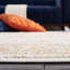 Tapis oriental ivoire / rouille-1243448772