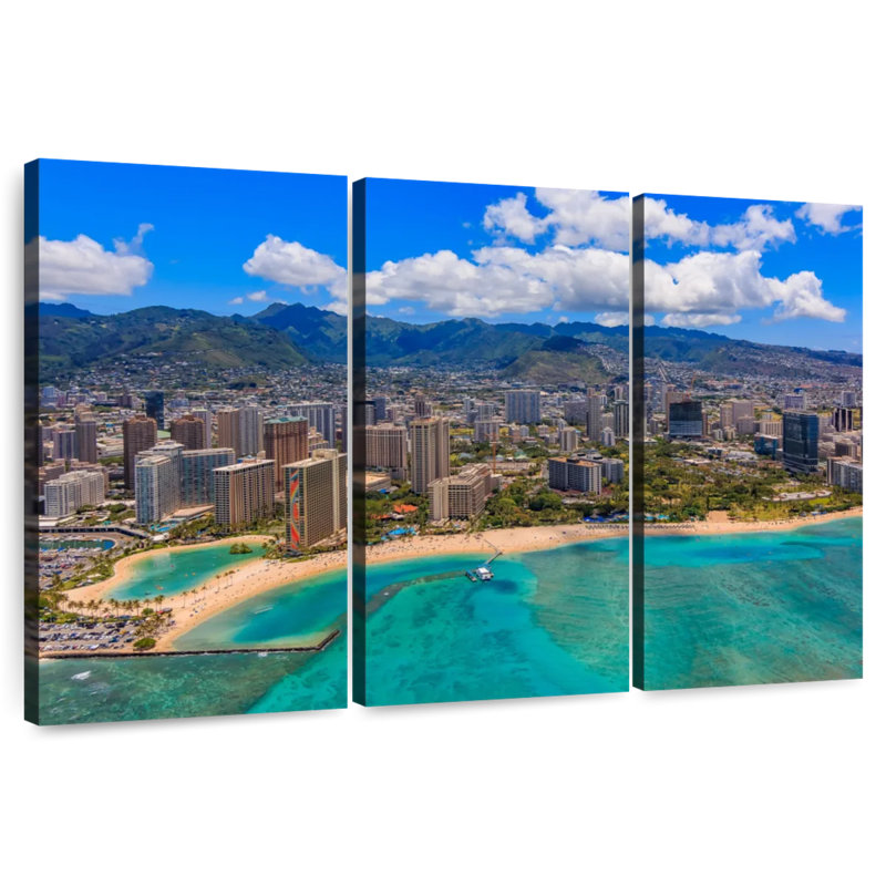Ensoleillé, Waikiki Gillard, H 36 po x l 57 po