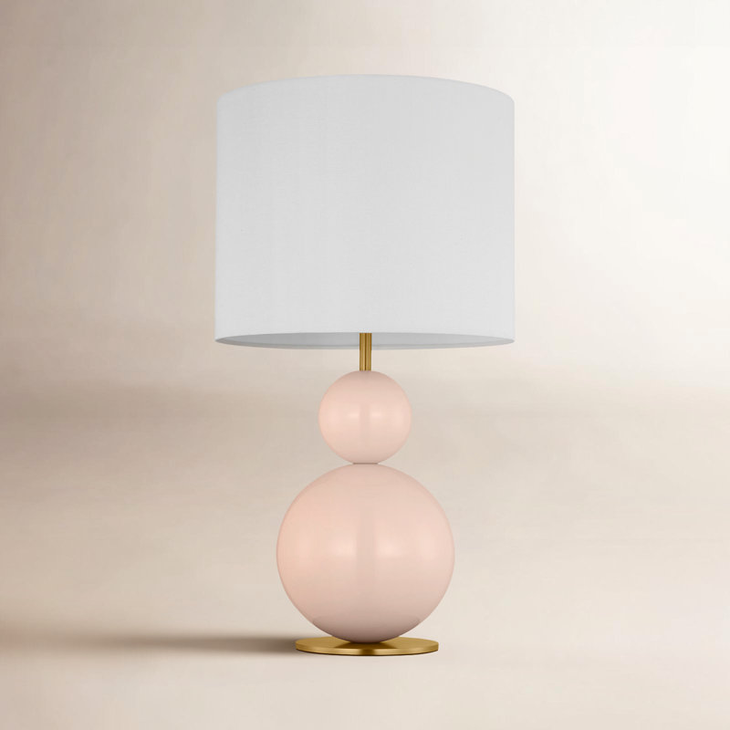 Suki Metal Table Lamp, Blush