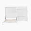 Grand lit escamotable avec placard, blanc-374198908