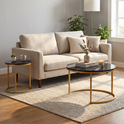 Hadee Round Nesting Coffee Table