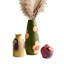 Vase en céramique rétro, ensemble de 3 rustiques colorés