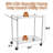Metal Mesh Cart With Wheels-100843036