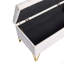 Banc rembourré en tissu avec 4 pieds-1164397997