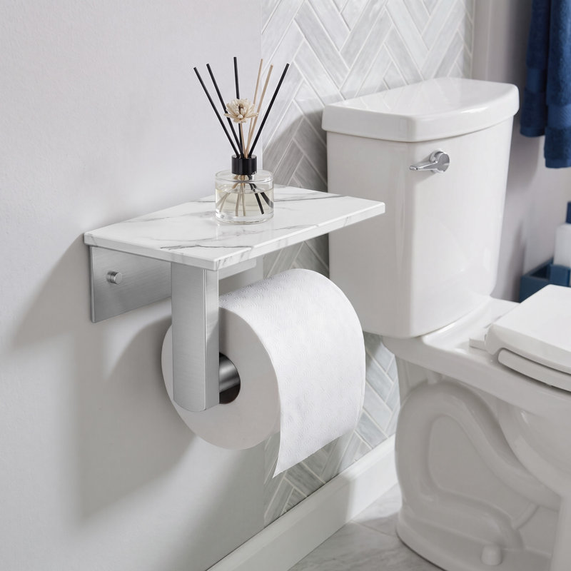 Porte-papier hygiénique Forble® Ultra Marble, Nickel brossé